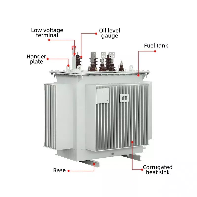 11KV Đầu vào 0,4KV Đầu ra Máy biến áp ngâm dầu ba pha